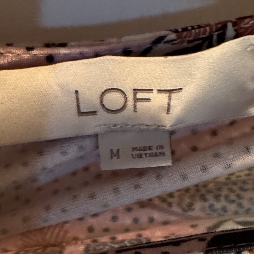 LOFT Multicolor Patterned Garment - image 2